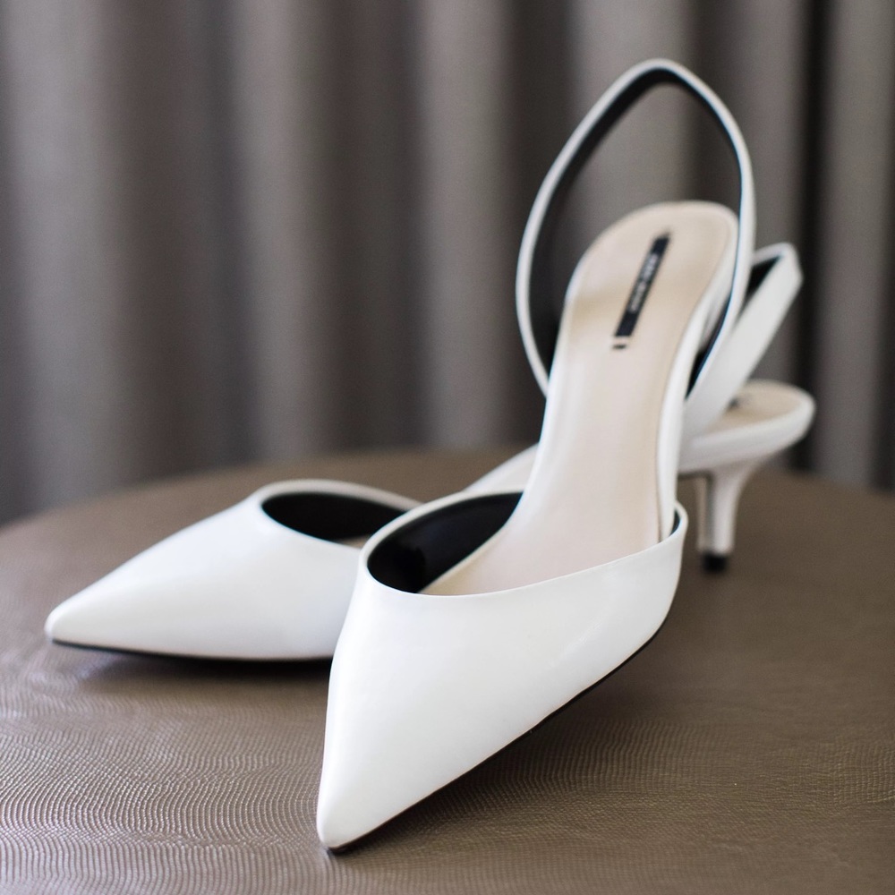 Zara kitten heel slingback